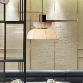Cloth White Lantern  Modern Pendant Light - Clowas